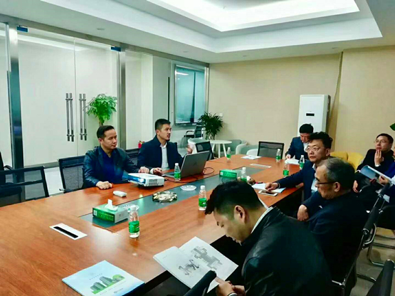 湖南省衡陽市市政協領導及白沙工業區領導、中國投資協會會長一行考察溝通項目